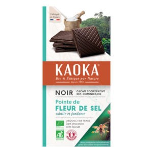 chocolat noir à la fleur de sel Kaoka
