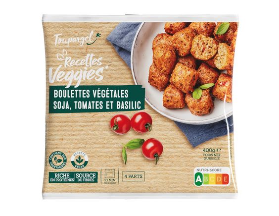 Boulettes Végétales soja tomates basilic Toupargel