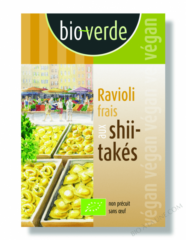 Raviolis frais aux shiitakés Bioverde