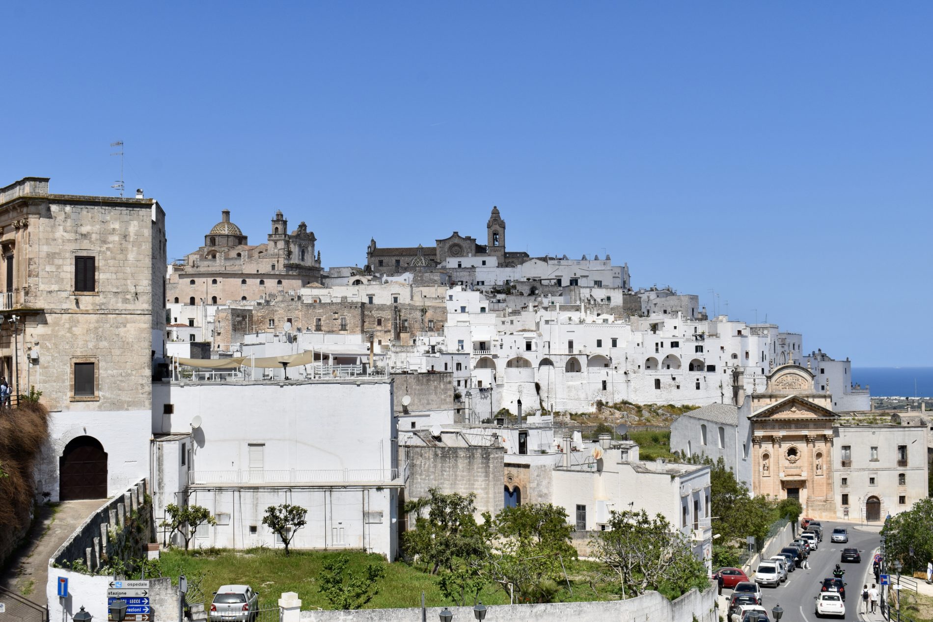 D couverte Ostuni Ville Blanche Les Pouilles Italie