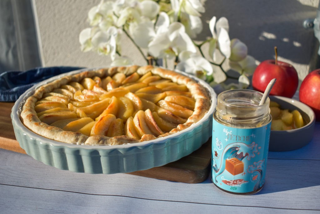 Tarte aux pommes végane caramel fondant recette