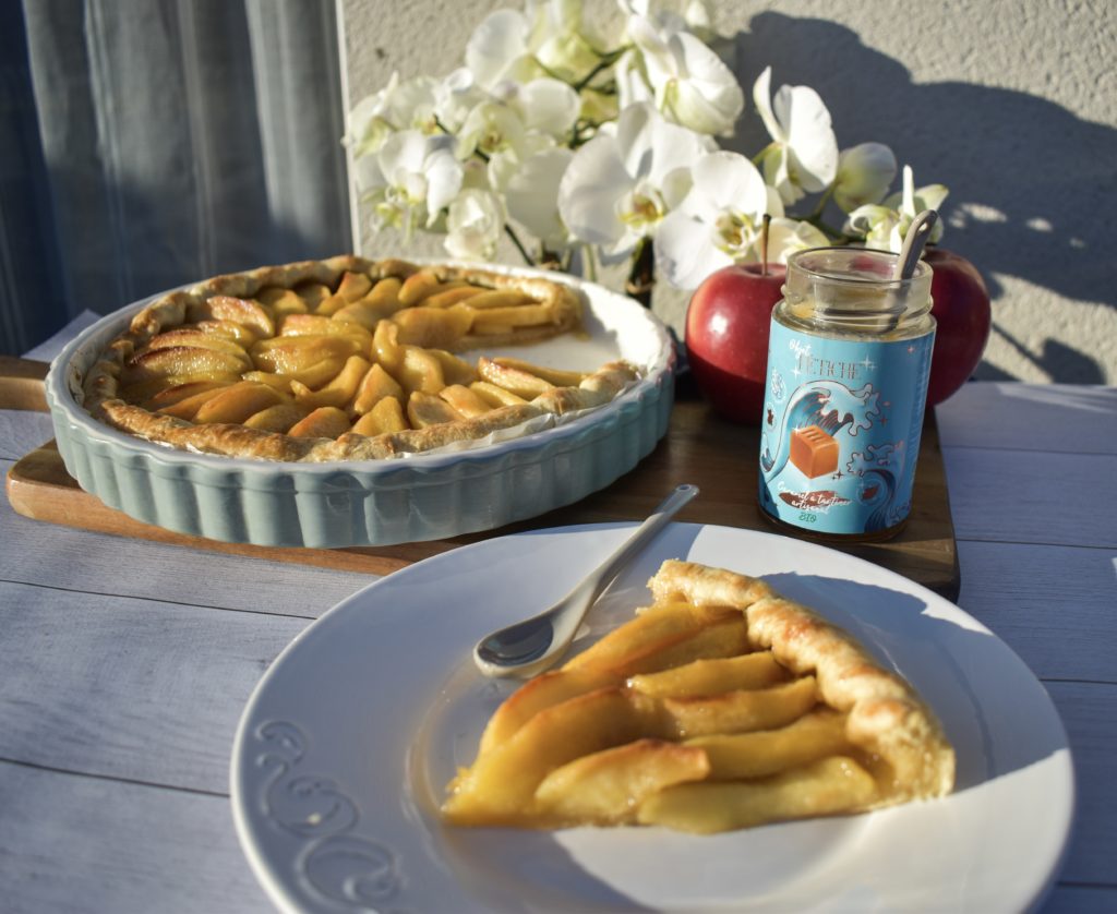 Tarte aux pommes végane caramel fondant recette